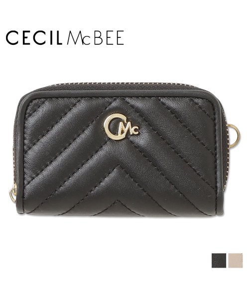 CECIL McBEE(セシルマクビー)/セシルマクビー CECIL McBEE キーケース キーホルダー レディース 4連 キルト QUILT KEY CASE ブラック ベージュ 黒 CM12700/img18