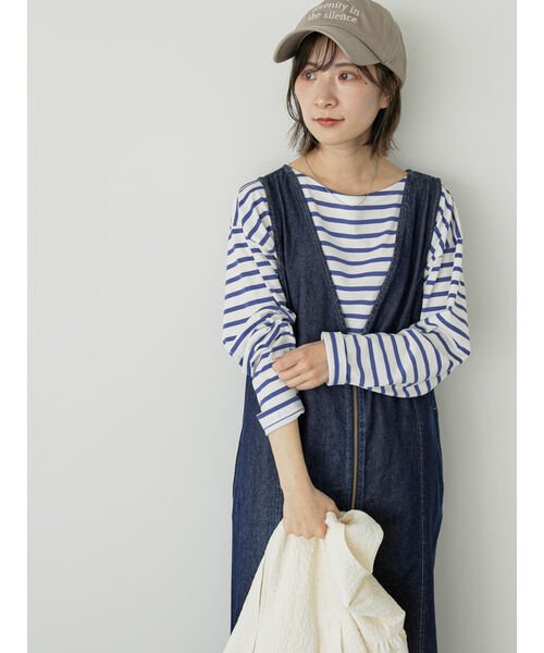 Samansa Mos2 blue(サマンサモスモス ブルー)/【ECO DENIM】マルチwayジャンパースカート/img26