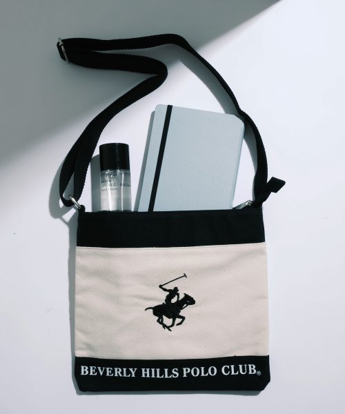 BEVERLY HILLS POLO CLUB(ビバリーヒルズポロクラブ)/【BEVERLY HILLS POLO CLUB / ビバリーヒルズポロクラブ】ポロ キャンバス地　ショルダーバッグ　ロゴ　ミニショルダー　BHC002/img06