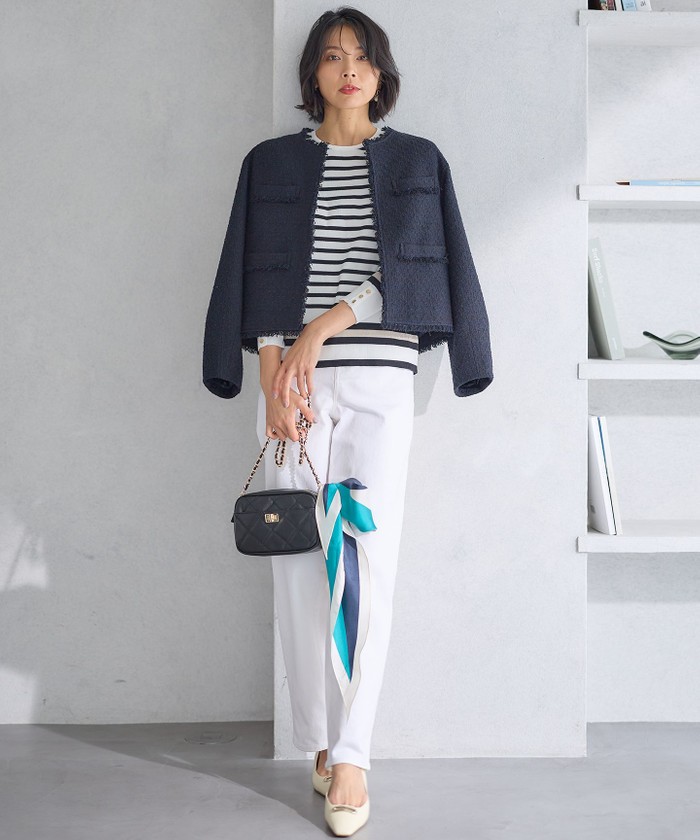 【VERYコラボ 】ファンシーツイード ジャケット VERYコラボ 】ファンシーツイード ジャケット / 23区