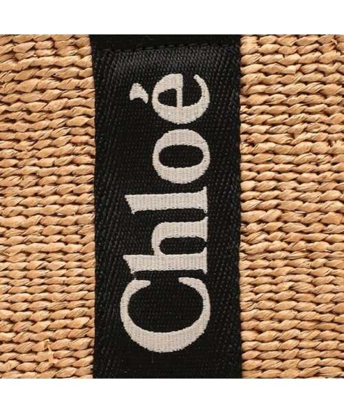 Chloe(クロエ)/クロエ トートバッグ ウッディ ロゴ ブラック ベージュ レディース CHLOE CHC23AS380L18 915/img08