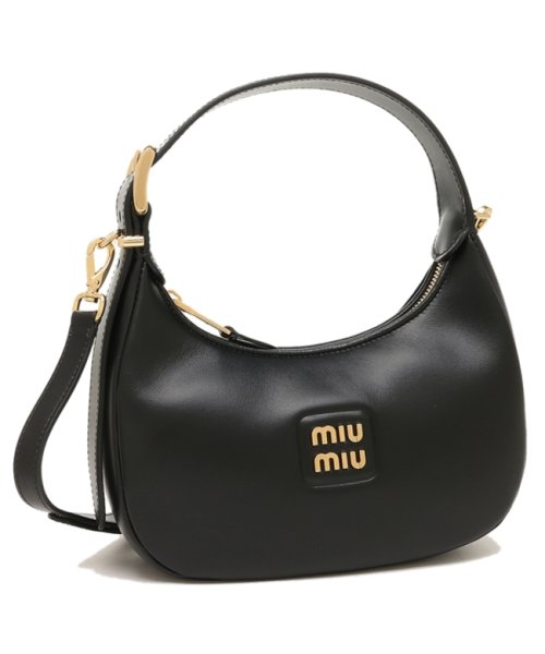 MIUMIU(ミュウミュウ)/ミュウミュウ ハンドバッグ ホーボーバッグ ミニバッグ ブラック レディース MIU MIU 5BC161 2E6Y OOO F0002/img01