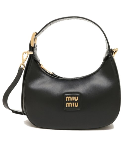 MIUMIU(ミュウミュウ)/ミュウミュウ ハンドバッグ ホーボーバッグ ミニバッグ ブラック レディース MIU MIU 5BC161 2E6Y OOO F0002/img05