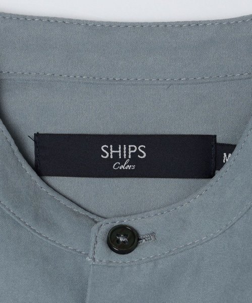 SHIPS Colors  MEN(シップスカラーズ　メン)/SHIPS Colors:〈洗濯機可能〉フェイクスエード バンドカラー シャツ/img07