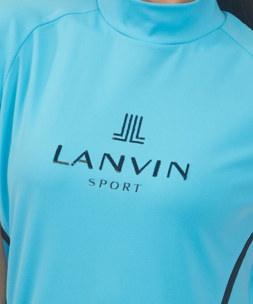 LANVIN SPORT(ランバン スポール)/スパンコール刺繍モックネック半袖シャツ【吸汗/ストレッチ/UV/ECO】/img10