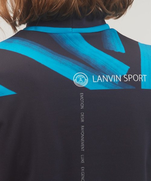 LANVIN SPORT(ランバン スポール)/【セットアップ対応商品】総柄プリントモックネックノースリーブシャツ【吸汗/UV/ECO】/img15