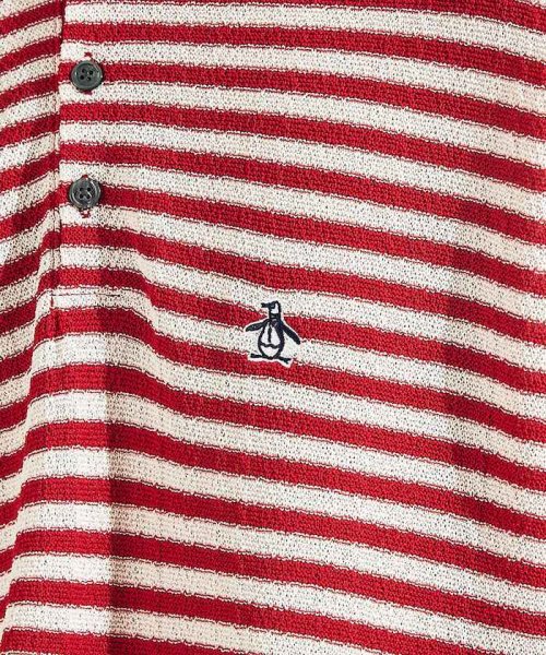 Penguin by Munsingwear(ペンギン　バイ　マンシングウェア)/CREPE WEAVE BORDER KNIT POLO SHIRT / クレープウェーブボーダーニットポロシャツ/img06