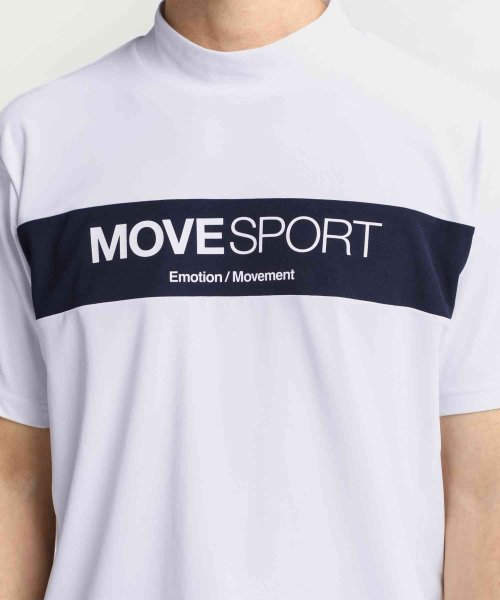 MOVESPORT(ムーブスポーツ)/SUNSCREEN ミニ鹿の子 モックネックシャツ/img03