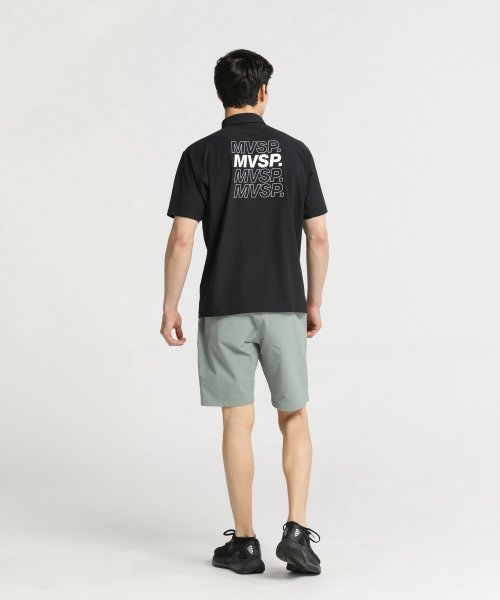 MOVESPORT(ムーブスポーツ)/SUNSCREEN ミニ鹿の子 バックロゴ ポロシャツ/img12