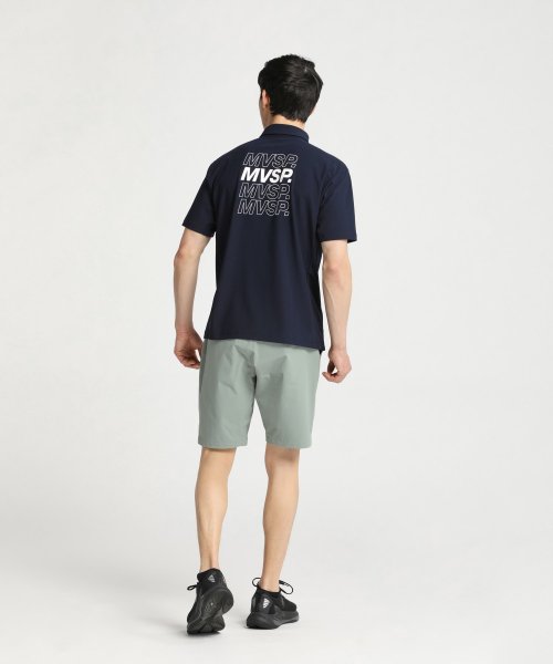 MOVESPORT(ムーブスポーツ)/SUNSCREEN ミニ鹿の子 バックロゴ ポロシャツ/img16