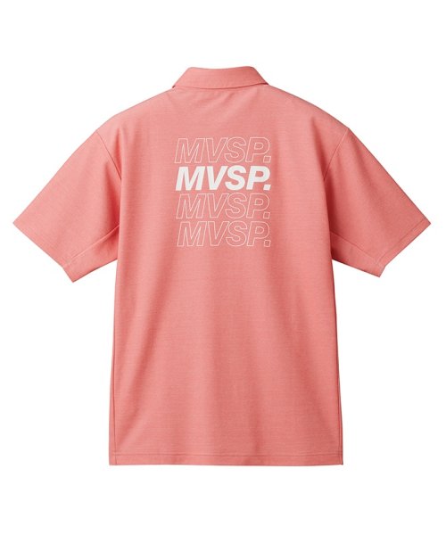 MOVESPORT(ムーブスポーツ)/SUNSCREEN ミニ鹿の子 バックロゴ ポロシャツ/img30