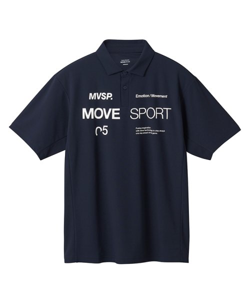MOVESPORT(ムーブスポーツ)/SUNSCREEN ミニ鹿の子 オーセンティックロゴ ポロシャツ/img16