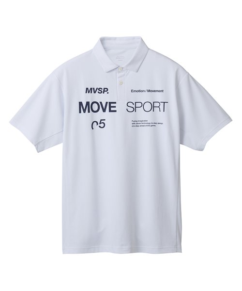 MOVESPORT(ムーブスポーツ)/SUNSCREEN ミニ鹿の子 オーセンティックロゴ ポロシャツ/img18
