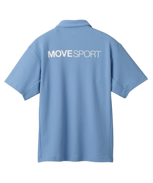 MOVESPORT(ムーブスポーツ)/SUNSCREEN 鬼鹿の子 バックロゴ ポロシャツ/img20