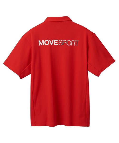 MOVESPORT(ムーブスポーツ)/SUNSCREEN 鬼鹿の子 バックロゴ ポロシャツ/img23