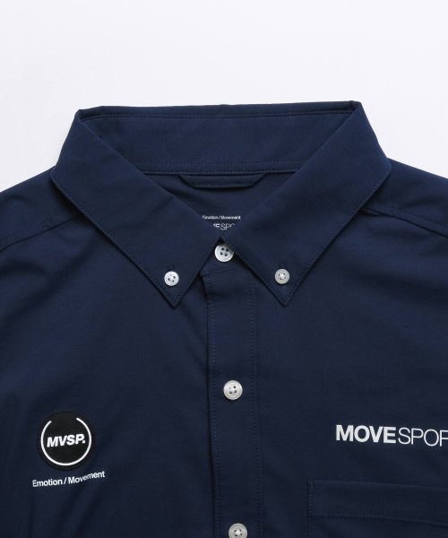 MOVESPORT(ムーブスポーツ)/ソフトストレッチ ボタンダウン ロングスリーブシャツ/img12