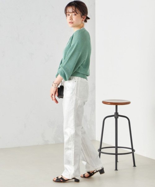 SHIPS WOMEN(シップス　ウィメン)/〈洗濯機可能〉箔プリント ストレート フィット デニムパンツ 24SS ◇/img29