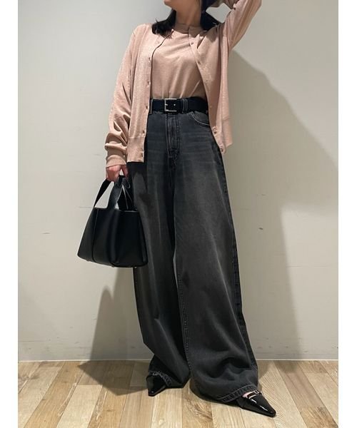  【WEB限定カラー】SET UPラメニットクルーネックカーディガン