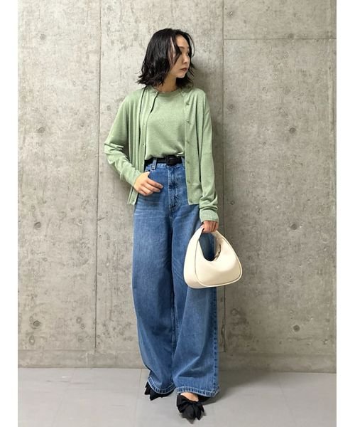  【WEB限定カラー】SET UPラメニットクルーネックカーディガン