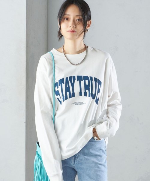 SHIPS WOMEN(シップス　ウィメン)/【SHIPS別注】81BRANCA:ロゴ ロングスリーブ TEE/img10