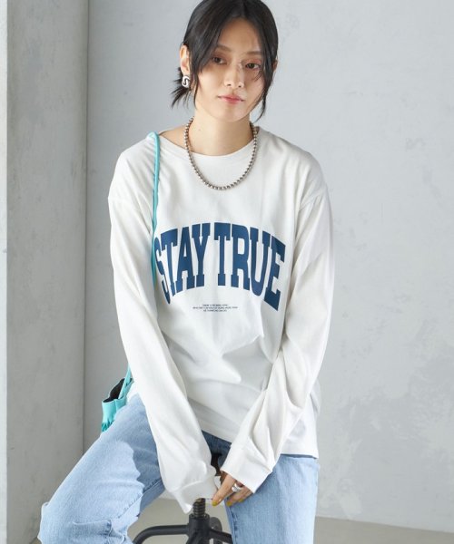 SHIPS WOMEN(シップス　ウィメン)/【SHIPS別注】81BRANCA:ロゴ ロングスリーブ TEE/img15