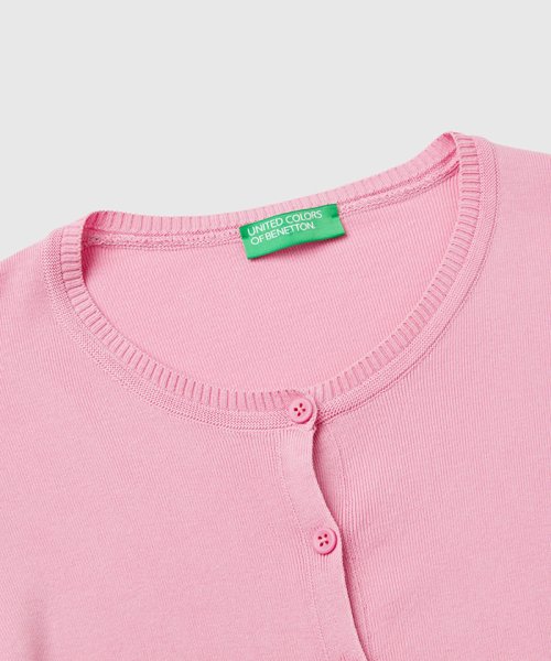 BENETTON (women)(ベネトン（レディース）)/コットン100％無地クルーネック長袖カーディガン/img47