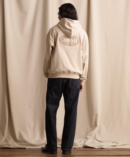 Schott(ショット)/WEB LIMITED/HOODED SWEAT OVAL CHENILLE LOGO/オーバル ロゴ パーカー /img17