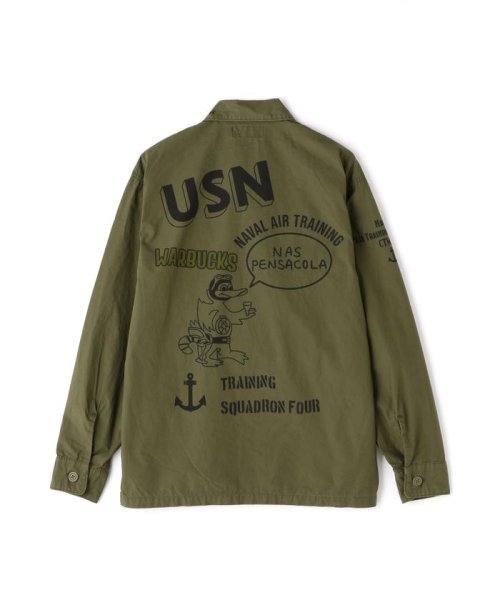 AVIREX(AVIREX)/USN TYPEWRIGHTER FATIGUE LONG SLEEVE SHIRT / USN タイプライター ファティーグ 長袖 シャツ/img05