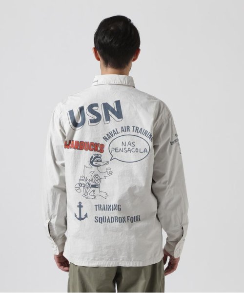 AVIREX(AVIREX)/USN TYPEWRIGHTER FATIGUE LONG SLEEVE SHIRT / USN タイプライター ファティーグ 長袖 シャツ/img11