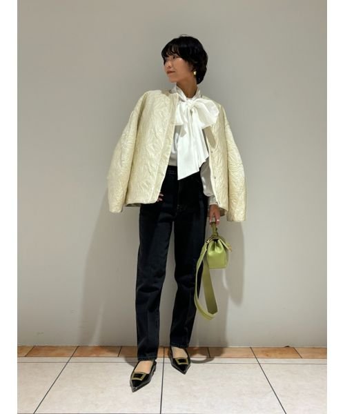 膨れジャガードコクーンブルゾン 予めご了承ください