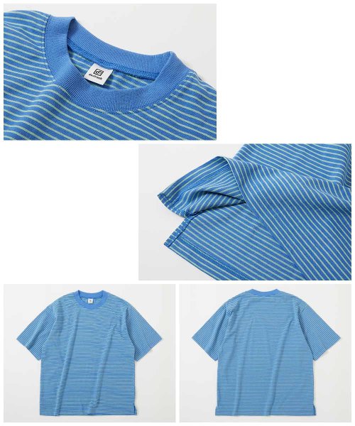 devirock(デビロック)/ビッグシルエット 大人 ボーダー 半袖Tシャツ 子供服 キッズ 男の子 女の子 トップス 半袖Tシャツ Tシャツ /img16