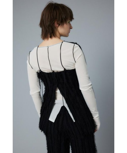 HeRIN.CYE(ヘリンドットサイ)/Fringe back open camisole/img10