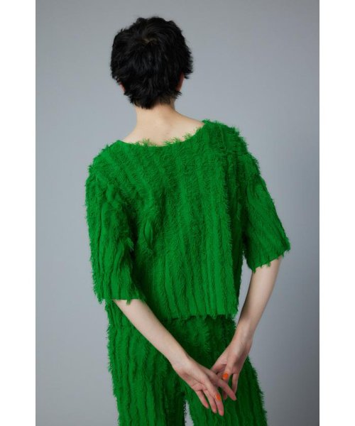 HeRIN.CYE(ヘリンドットサイ)/Fringe 2way knit tops/img08