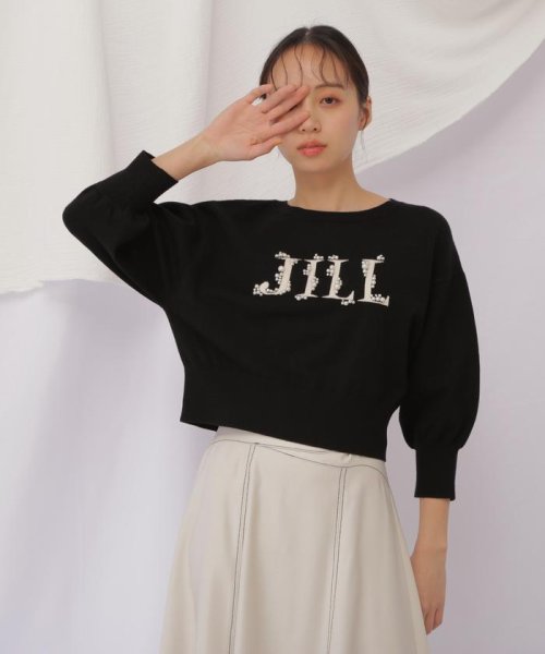 JILL by JILL STUART(ジル バイ ジル スチュアート)/ロゴジャガードビジューニット/img02