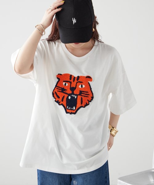 NICE CLAUP OUTLET(ナイスクラップ　アウトレット)/【WEB限定】トラサガラTシャツ/img19