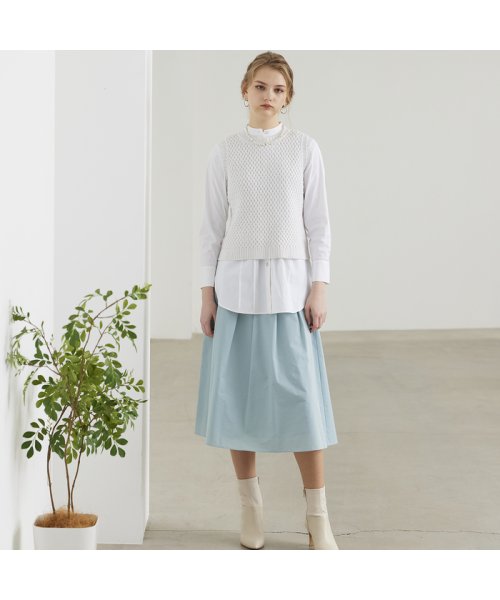 【S・Mサイズ】バスケット編み　ニットベスト Mサイズ