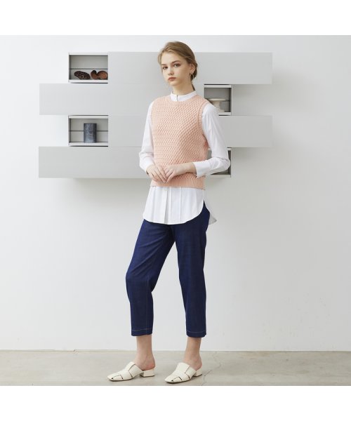 【S・Mサイズ】バスケット編み　ニットベスト Mサイズ