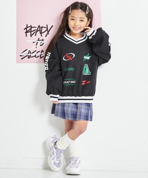 ANAP KIDS(アナップキッズ)/Vネック ライン リブ シャカシャカ トップス/img04