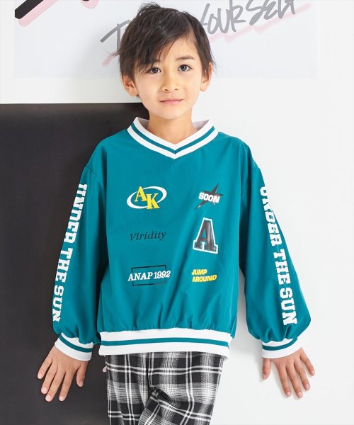 ANAP KIDS(アナップキッズ)/Vネック ライン リブ シャカシャカ トップス/img06