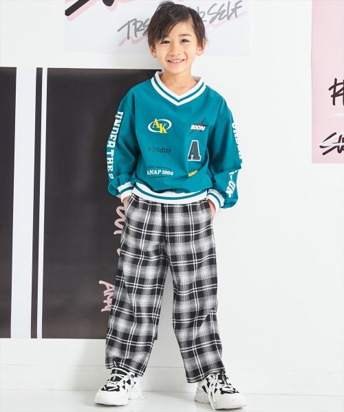 ANAP KIDS(アナップキッズ)/Vネック ライン リブ シャカシャカ トップス/img10