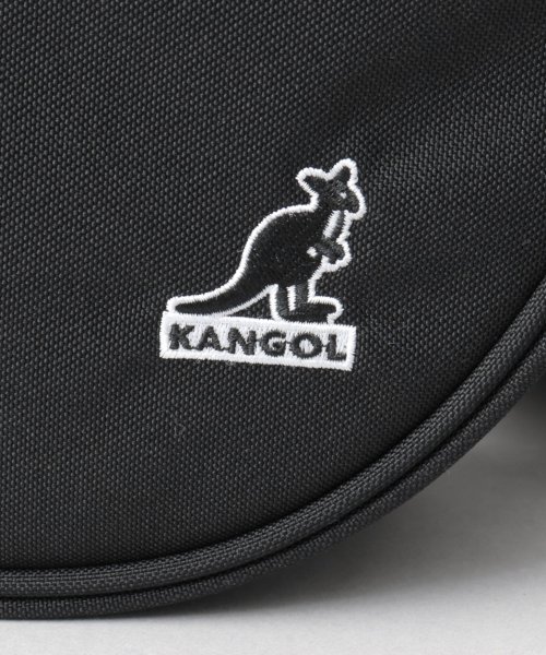 KANGOL(KANGOL)/KANGOL カンゴール 軽量 ポリエステル 三日月型 ショルダーバッグ ポーチ付き 旅行 アウトドア シンプル 黒 ブラック/img02