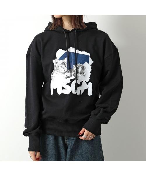 MSGM(MSGM)/MSGM フーディー MDM147 ロゴ キャット/img05