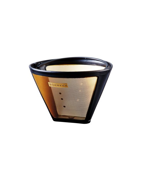 Cores(コレス)/コレス コーヒーフィルター ゴールドフィルター Cores ホルダー 円錐 ケース 2～8杯 高温 短時間 抽出 純金コーティング ステンレス C286BK/img07