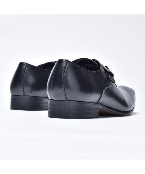 SVEC(シュベック)/ビジネスシューズ 本革 メンズ モンクストラップ スリッポン LUCIUS ルシウス ドレスシューズ カジュアル フォーマル ブラック 黒 ブラウン 茶色 革靴/img08