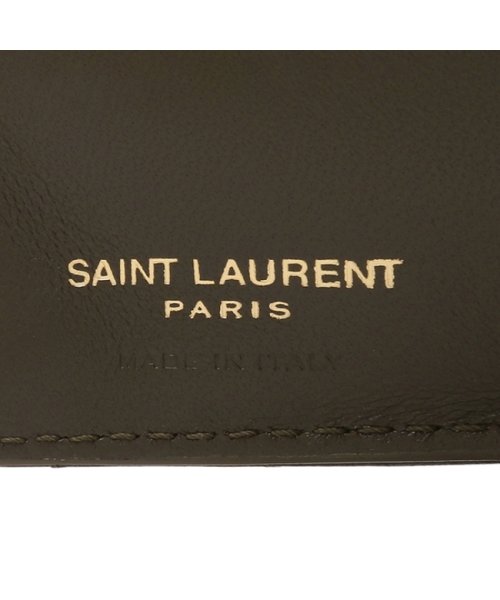 SAINT LAURENT(サンローランパリ)/サンローランパリ 三つ折り財布 カサンドラ モノグラム カーキ レディース SAINT LAURENT PARIS 668274 AAA44 3212/img08