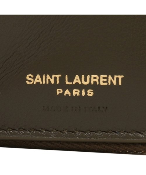 SAINT LAURENT(サンローランパリ)/サンローランパリ 二つ折り財布 カサンドラ モノグラム カーキ レディース SAINT LAURENT PARIS 668288 AAA44 3212/img08