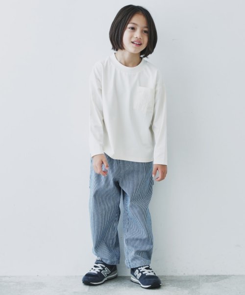 THE SHOP TK（KID）(ザ　ショップ　ティーケー（キッズ）)/【110－160】マルチファンクション長袖Tシャツ/吸水速乾・UV・イージーケア/img02