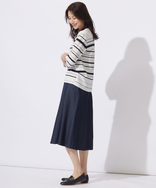 J.PRESS LADIES（LARGE SIZE）(J．プレス　レディス（大きいサイズ）)/【洗える】ポンチボーダー カットソー/img04