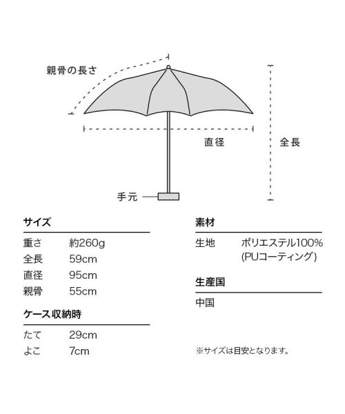 Wpc．(Wpc．)/【Wpc.公式】日傘 遮光ドットフラワーポイント ミニ 55cm 完全遮光 UVカット100％ 遮熱 晴雨兼用 大きめ レディース 折り畳み傘/img10