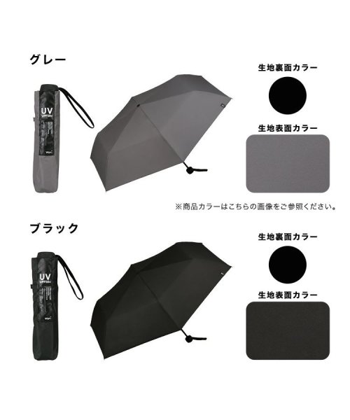 Wpc．(Wpc．)/【Wpc.公式】日傘 遮光ミニマムベーシックパラソルユニセックス 55cm 遮光 遮熱 晴雨兼用 大きめ 軽量 メンズ レディース 折りたたみ傘 父の日 ギフト/img15